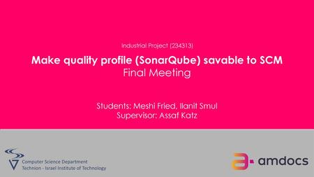 Make quality profile (SonarQube) savable to SCM
