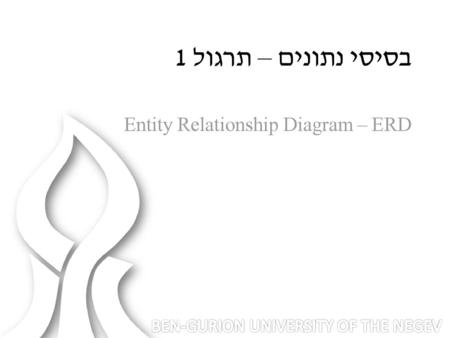 Entity Relationship Diagram – ERD